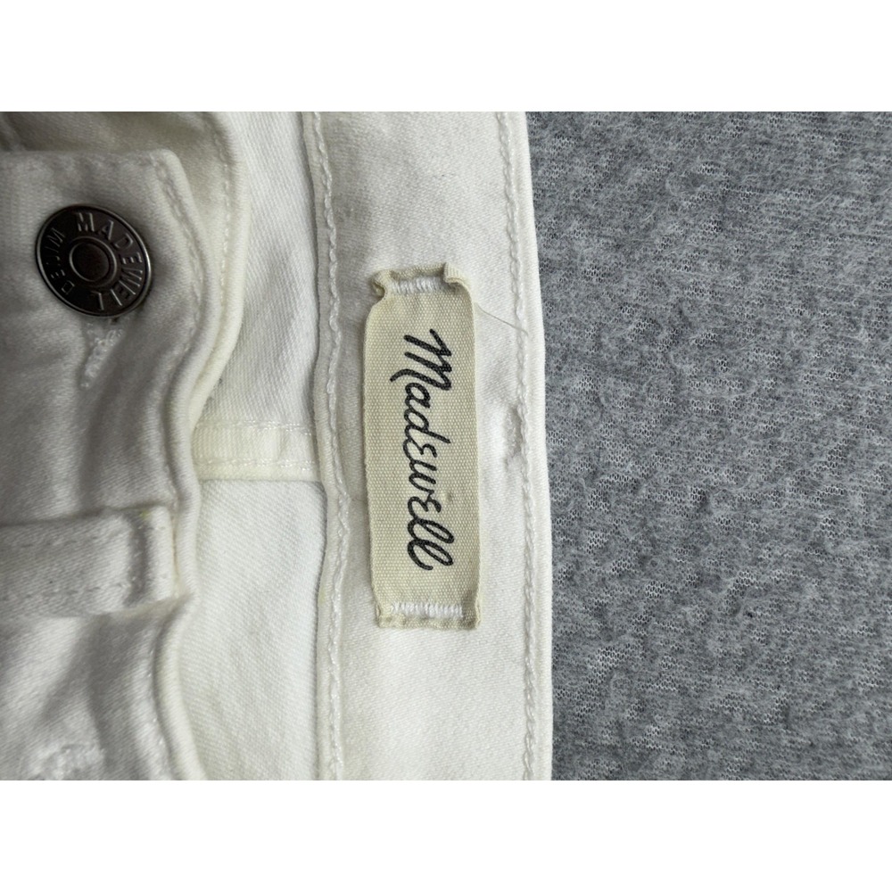 Madewell 9 Skinny Jeans Womens‎ 27x27 White Mid Rise Slim Stretch Denim H5769 - Picture 10 of 15